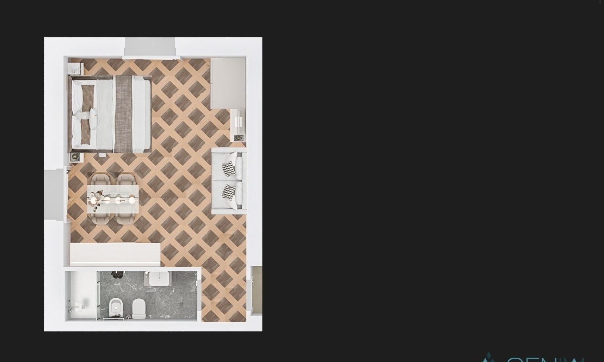 Appartamento 39mq Genova Castelletto