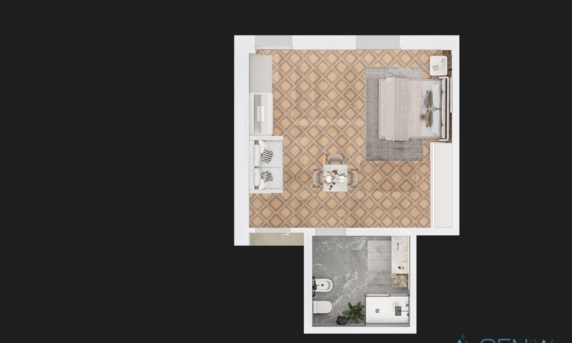 Appartamento 41mq Genova Castelletto
