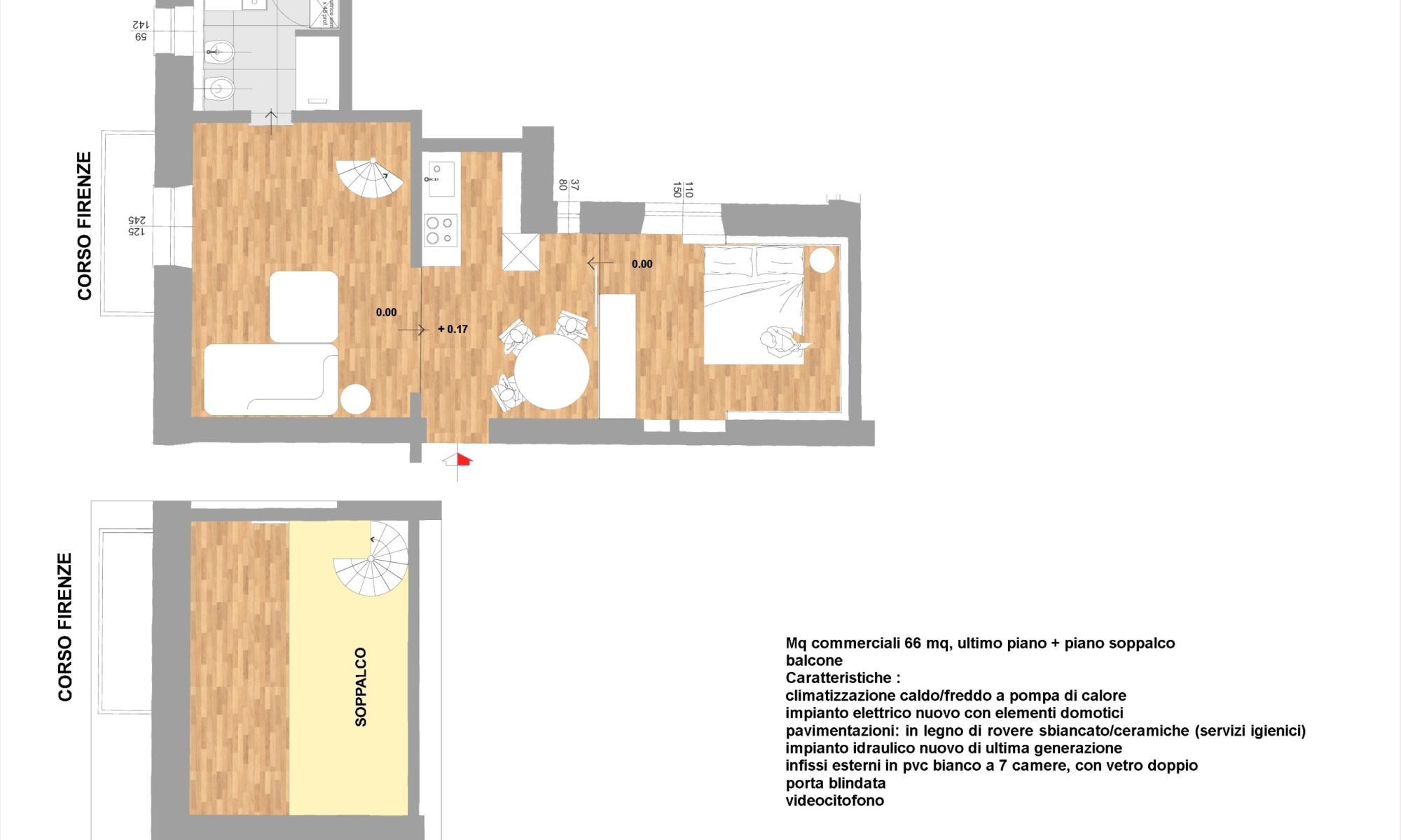 Appartamento 66mq Genova Castelletto